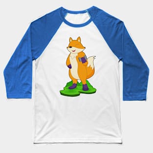 Fox Bodybuilding Dumbbell Baseball T-Shirt